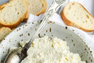 Homemade ricotta cheese spendwithpennies 204.jpg