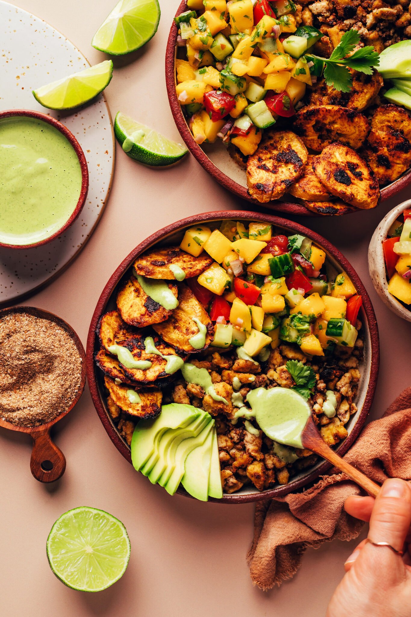 Jerk tofu and roasted plantain bowls 7.jpg