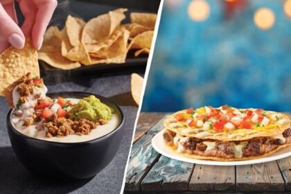 Taco cabana introduces seasonal carne asada double crunch pizza queso blanco dip feature.jpg