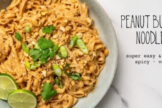 Peanut butter noodles recipe simple spicy rice chinese thai vegan easy spaghetti ramen facebook.jpg