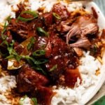 Pork adobo served with rice.jpg