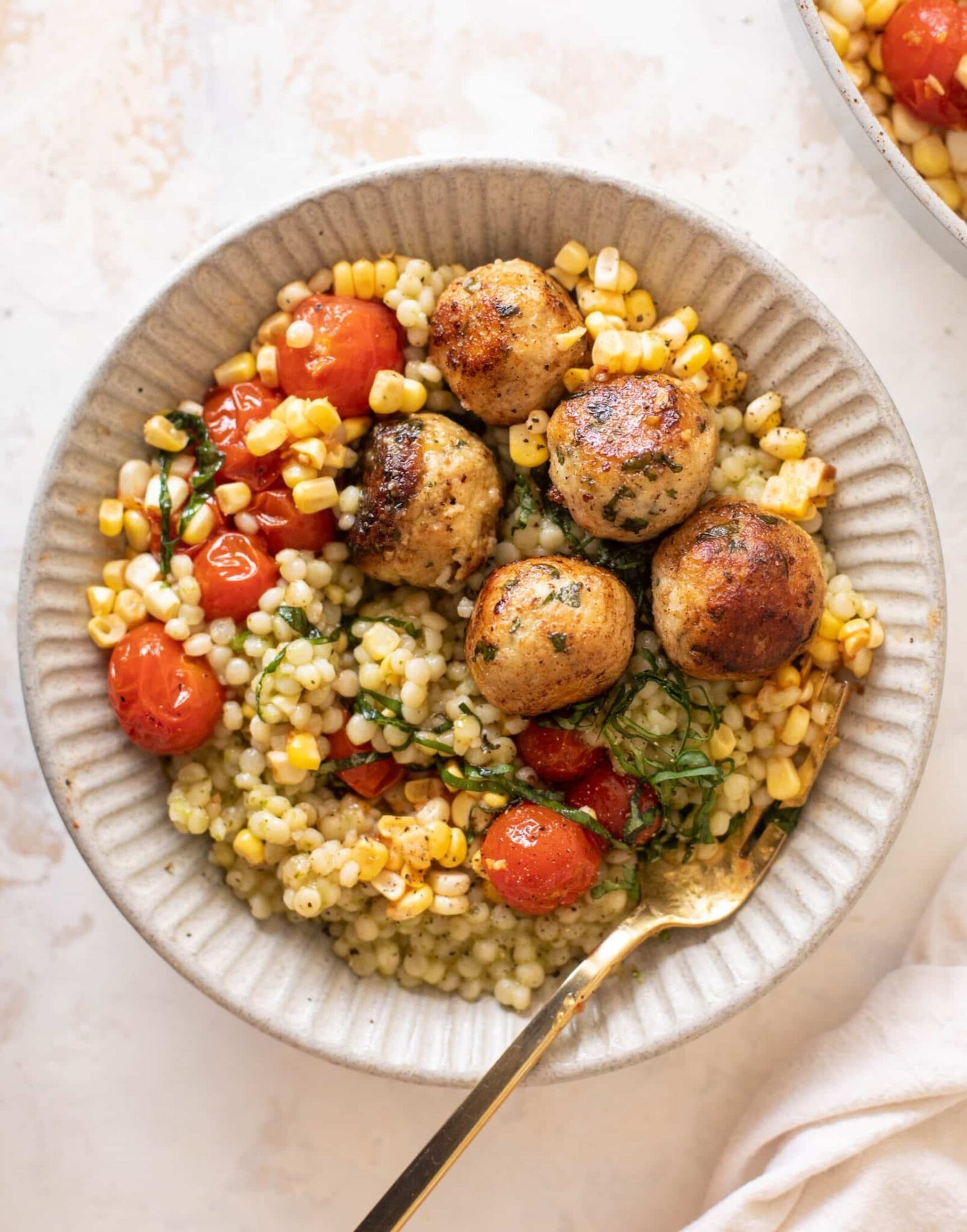 Basil chicken meatballs summer couscous 8 scaled.jpg