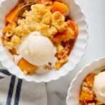 Peach cobbler with ice cream.jpg
