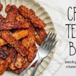 Crispy tempeh bacon recipe marinade air fryer how to make vegan smoky cook baked facebook.jpg
