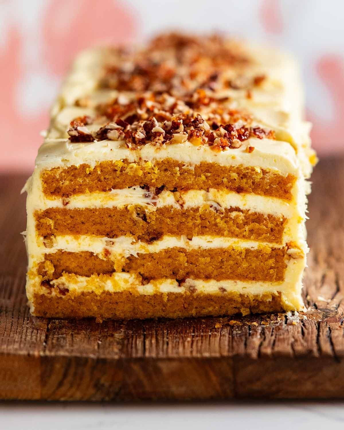 Pumpkin layer cake toffee pecan cream cheese frosting 7a.jpg