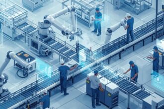 Concept image of connected workforce technology in food packaging line.jpg