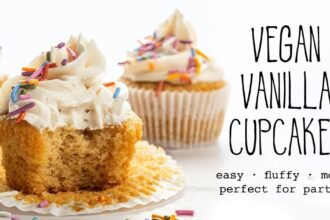 Easy vegan vanilla cupcakes recipe best no milk gluten free moist small batch without eggs with butt.jpeg