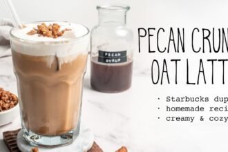 Pecan crunch oat latte starbucks dupe oatmilk ingredients vegan recipe facebook.jpg