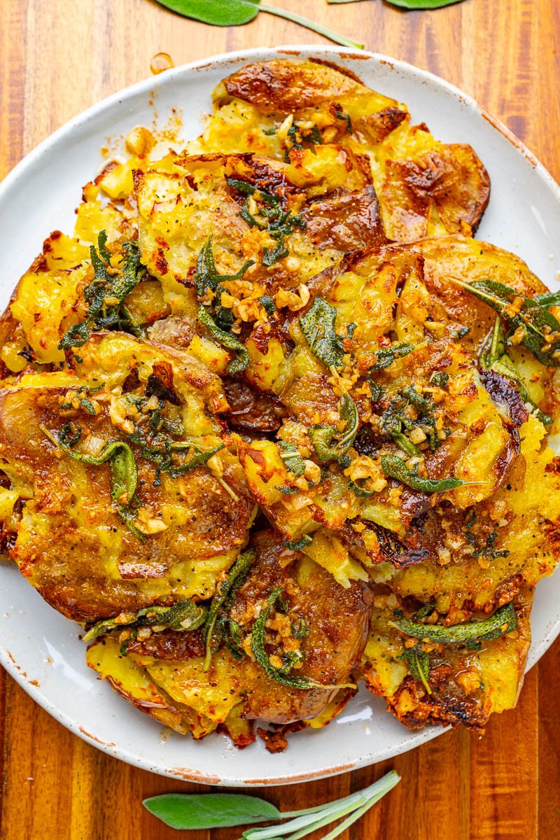 Crispy smashed potatoes with garlic and sage brown butter 1200 9877.jpg