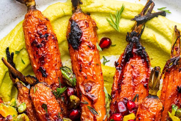 Harissa carrots pistachio cream closeup.jpg
