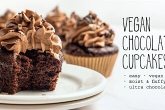 Easy vegan chocolate cupcakes recipe no applesauce with oil gluten free facebook.jpg