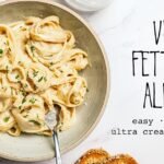 Easy vegan fettuccine alfredo recipe no cashews sauce no nuts pasta facebook.jpg