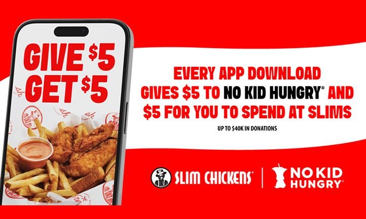 Slim chickens no kid hungry partnership mobile app download promotion feature.jpg