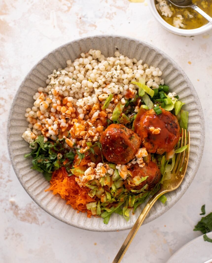 Buffalo chicken meatball bowls 6 scaled.jpg