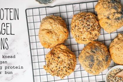 Protein bagel buns no knead vegan recipe high everything facebook.jpg