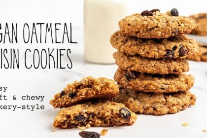 Vegan oatmeal raisin cookies recipe easy chewy molasses facebook.jpg